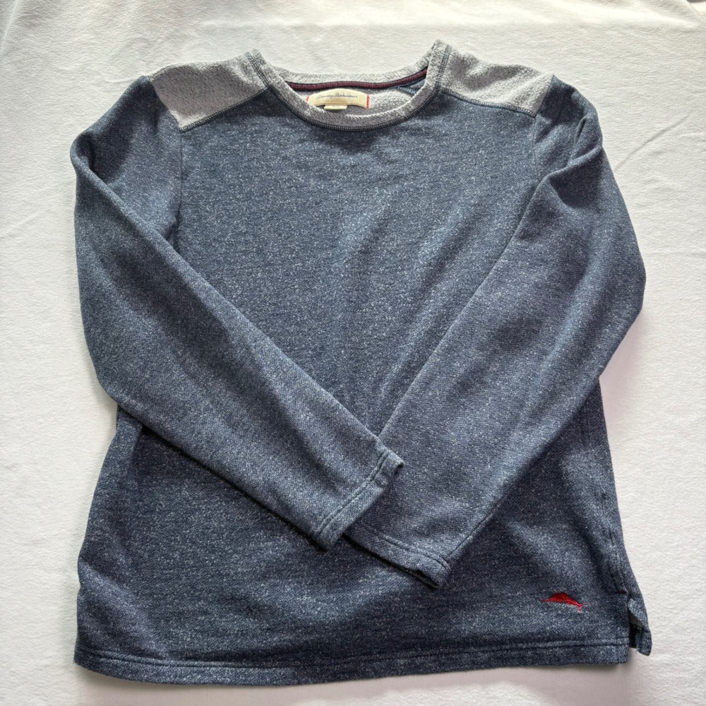 Tommy Bahama, Long Sleeve Pullover, Blue, Medium, MSRP $98
